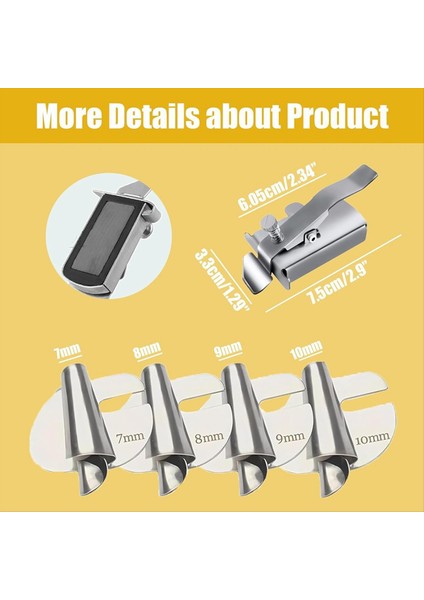 5pcs Manyetik Dikiş Kılavuzu ve Dikiş Haddelenmiş Hem Baskı Ayak Seti Dikiş Makinesi Manyetik Hemmer Kılavuzu 7/8/9/10MM (Yurt Dışından) modelleri