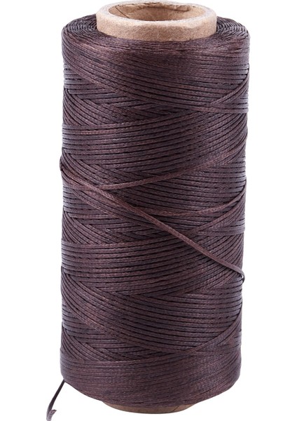 260M 150D 1mm Deri Dikiş Mumlu Balmumu Iplik El Iğnesi Kablo Zanaat Diy Yeni Renk Koyu Kahverengi (Yurt Dışından)