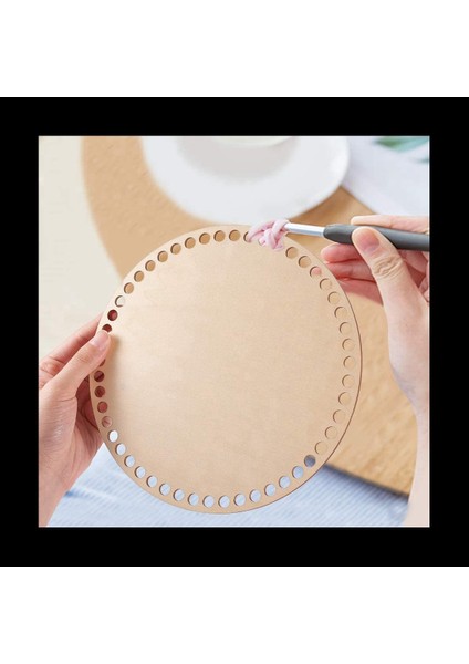 2pcs 20 cm Doğal Ahşap Sepet Alt Delikli Dıy Örgü Için Daire Boş Ahşap Taban Tığ Torbası Alt Şekillendirici Zanaat (Yurt Dışından) fırsatları