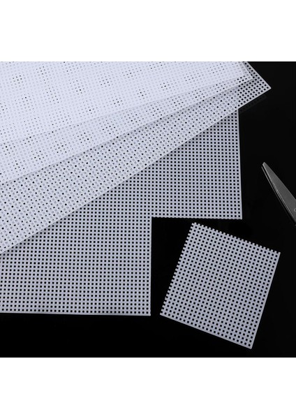 Nakış Için Plastik Örgü Plastik Tuval Akrilik Iplik Için Beyaz Örgü El Yapımı Örgü Tığ Işi Proje Yapımı (Yurt Dışından) modelleri