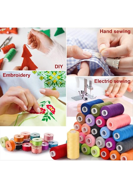 72PCS Dikiş Iplik Kiti 36 Renk Dikiş Makinesi Iplikleri Bobins Dikiş Iplikleri Kiti Makaralar Başına 400 Yard (Yurt Dışından) modelleri