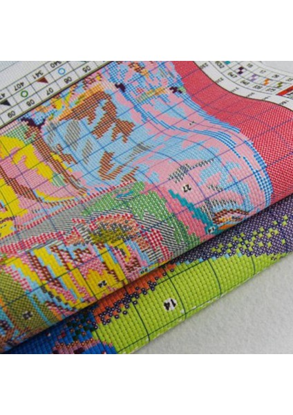 Dıy El Örgü Baskı Çapraz Dikiş Seti Nakış Seti 11CT Iki Köpek Deseni 46 x 32CM &amp Panda Twins 14CT 30X27CM (Yurt Dışından) modelleri