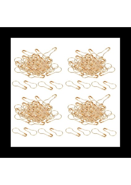 Kabak Kancaları Calabash Şekil Güvenlik Pimleri Salıncak Etiketi 400 Adet Altın Tonu (Yurt Dışından)