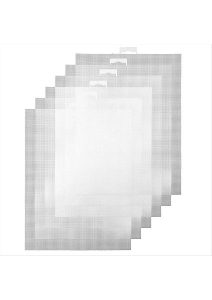 6 Adet Plastik Tuval Tabakaları Nakış Kuşu Ağları Dıy El Yapımı Örgü Projeleri Için Plastik Örgü Sayfaları (Yurt Dışından)