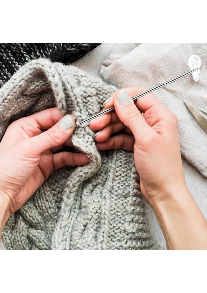 36 Adet Çift Sivri Örgü Iğneler Set Örgü Iğneleri Kazak Çorap Örgü Iğneler Seti Dokuma Yeni Başlayanlar (Yurt Dışından) modelleri