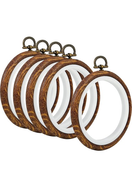 15 Adet Nakış Çemberleri Taklit Edilen Ahşap Nakış Dairesi Yuvarlak Ekran Çerçeve Çemberi Sanat Zanaat Dikiş ve Asılı (Yurt Dışından) modelleri