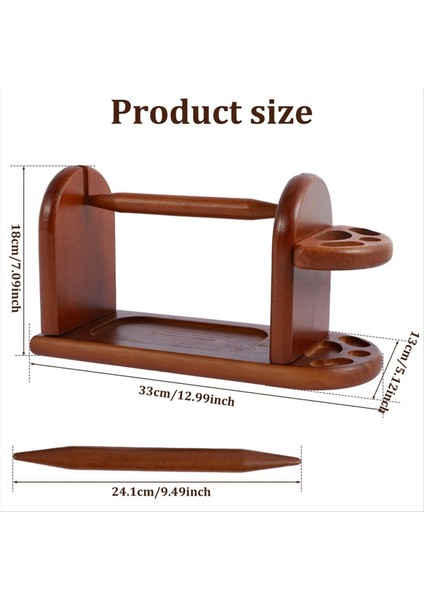 Tığ Örme Için Ahşap Iplik Tutucu Yuvalarla Iplik Rafı Standı Yatay Iplik Spinner Kararlı Iplik Top Dağıtıcısı (Yurt Dışından) fırsatları