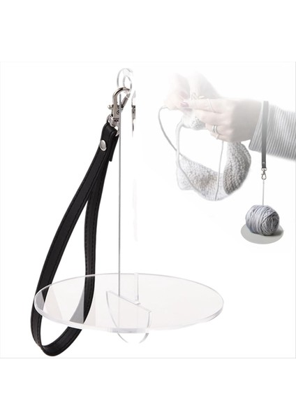 2pcs Deri Bilek Kayışlı Akrilik Bilek Iplik Tutucu Taşınabilir Iplik Top Tutucusu Örgü Malzemeleri Için Organizatör B (Yurt Dışından) modelleri