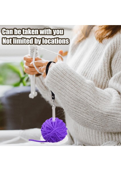 2pcs Deri Bilek Kayışlı Akrilik Bilek Iplik Tutucu Taşınabilir Iplik Top Tutucusu Örgü Malzemeleri Için Organizatör B (Yurt Dışından) indirimleri