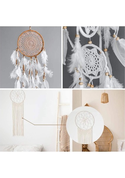 12 Adet Ahşap Bambu Çiçek Çember Seti Macrame Craft Hoop Halkaları Dıy Çelenk Dekoru Dream Catcher (Yurt Dışından) fiyatları