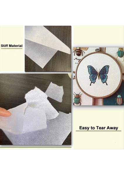 Nakış Için Tear Away Stabilizer 8x8 Inç 100PCS Önceki Nakış Stabilizatörleri Nakış Desteği Dengeleyicisi (Yurt Dışından) indirimleri