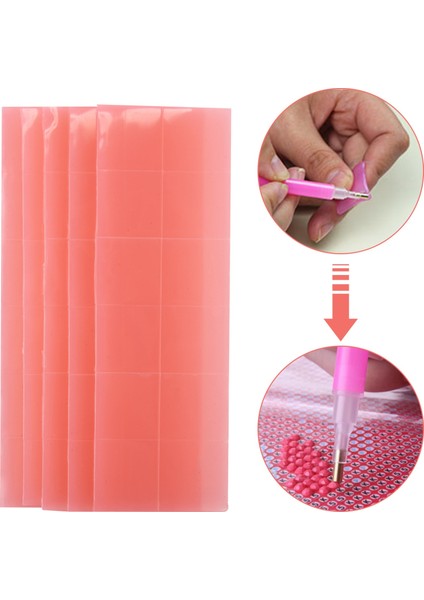 60PCS 5d Elmas Boyama Tutkal Kil Çevre Dıy Elmas Nakış Tutkal Nakış Çapraz Dikiş Boyama Seti Aracı (2X2CM) (Yurt Dışından) modelleri