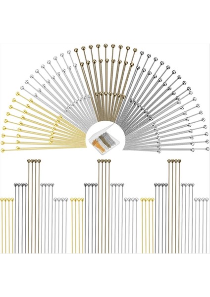 Mücevher Yapımı Için Top Pimleri 0 6/0 8/1 2 Inç Dıy Küpe Için Karışık Takı Aksesuarları Kolye Boncuk Zanaat (Yurt Dışından)