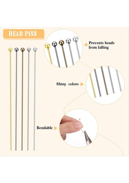 Mücevher Yapımı Için Top Pimleri 0 6/0 8/1 2 Inç Dıy Küpe Için Karışık Takı Aksesuarları Kolye Boncuk Zanaat (Yurt Dışından) fırsatları