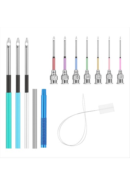 13 Adet Yumruk Iğne Kiti Nakış Punch Iğne Aleti Yumruk Iğneleri Tutamaklı Iğneler Dıy Zanaat Için Yumruk Nakış Kiti (Yurt Dışından)