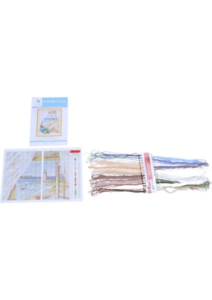 Dıy El Çapraz Dikiş Seti Nakış Seti 14CT Penceresi Deniz Çapraz Dikiş 33 * 40CM Ev Dekorasyonu (Yurt Dışından)
