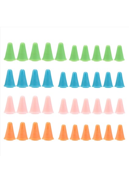 40 Adet Çok Renkli Iğne Nokta Tıpası Iğne Noktası Koruyucular Iğneler Plastik Saklama Kutusu ile Örgü Aksesuarları 2 Boyutta (Yurt Dışından)