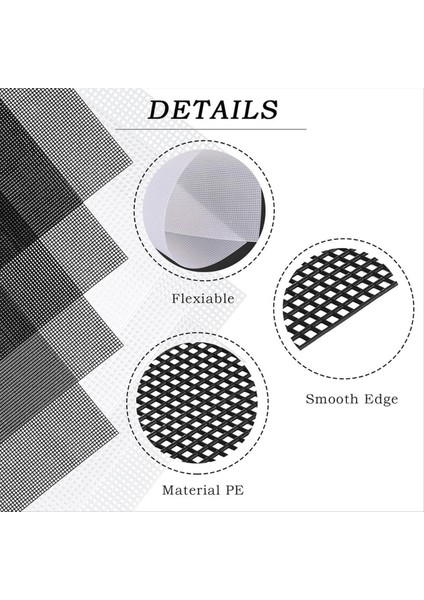 8 Pcs 14 Ct Plastik Örgü Tuval Sayfaları Plastik Örgü Nakış Üretimi Için Plastik Örgü Tabakalar (28CMX21CM Siyah Beyaz) (Yurt Dışından) modelleri