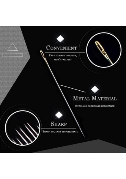 36X Kendinden Süren Iğneler El Dikiş Için Dikiş Iğneleri Yaşlı Kolay Yan Iplik Dikiş Pimleri Için B (Yurt Dışından) fırsatları