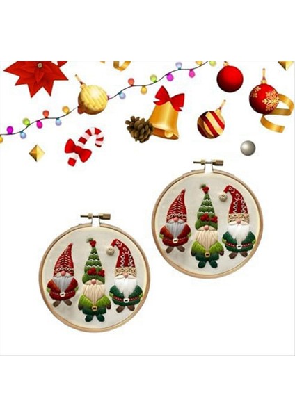 Taşınmamış Noel Serisi Çapraz Dikiş Çantası Yeni Başlayanlar Için Nakış Çantası Dıy Dekorasyon Ev Odası Şömine (Yurt Dışından) modelleri