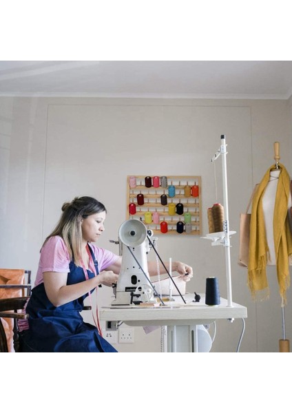 54 Makara Dikiş Iplik Standı Duvar Montajı Dikiş Iplik Standı Kanca ile Stand Ahşap Nakış Organizatörü Dikiş Için (Yurt Dışından) fırsatları