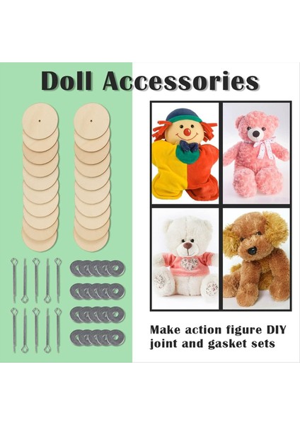 10 Set Bebek Konektörleri Cotter Pim Eklemleri ve Ahşap Fibreboard Diskleri Hareketli Etkileşim Cıvata Bebek Aksesuarları 20MM (Yurt Dışından) modelleri