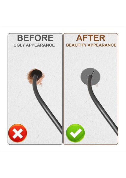 6pcs Starlink Kablosu Için Duvar Grometleri Akış Için Starlink Mount Için Uyumlu Kordonları Koruyucu Kordonlar Gri (Yurt Dışından) indirimleri