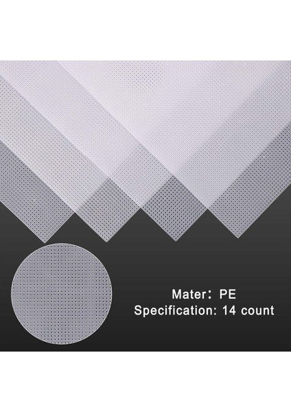 4 Pcs 14 Plastik Örgü Tuval Sayfası 14 Ct Plastik Aida Çapraz Dikiş Için Takı Organizatörü (11X8INCH) Beyaz Yapma (Yurt Dışından) fiyatları