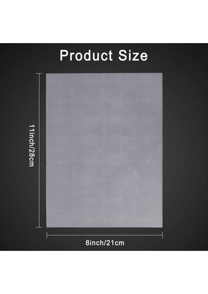 4 Pcs 14 Plastik Örgü Tuval Sayfası 14 Ct Plastik Aida Çapraz Dikiş Için Takı Organizatörü (11X8INCH) Beyaz Yapma (Yurt Dışından) modelleri