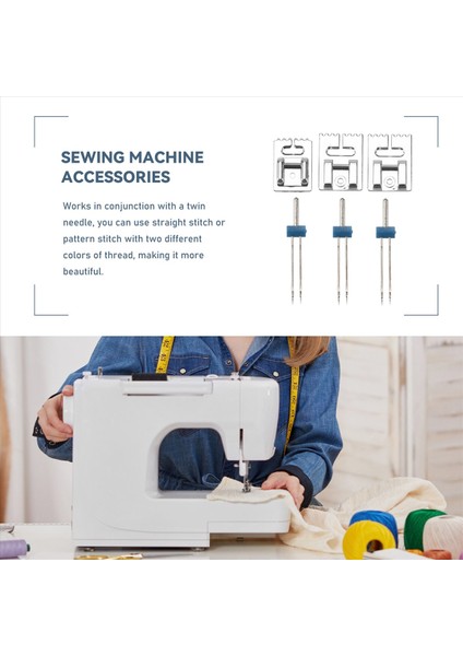 3 Adet Çift Ikiz Iğneler Pimleri (3 Beden Karışık 2 0/90 3 0/90 4 0/90) 3pcs Groove Pintuck Baskısı Basınç Dikiş Makinesi Aksesuarları (Yurt Dışından) fırsatları