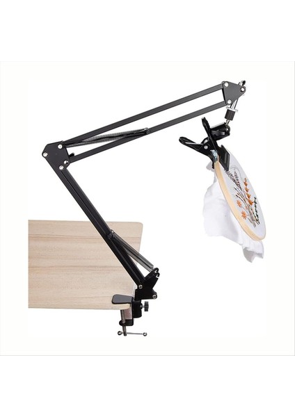 Akarsembroidery Hoop Tutucu Katlanabilir Metal Nakış Çember Stand Dikişleri Proje Yatak Telefonları Montajı (Yurt Dışından)
