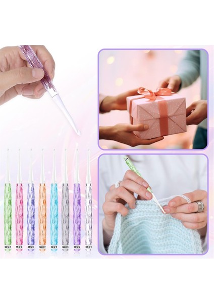 8 Adet Plastik Tığ Işi Kancalar Satır Içi Tığ Işi Kancalar Kaymaz Tığ Işi Kanca Tutamakları Örme Için Ergonomik Tığ Işi Kancalar (Yurt Dışından) modelleri