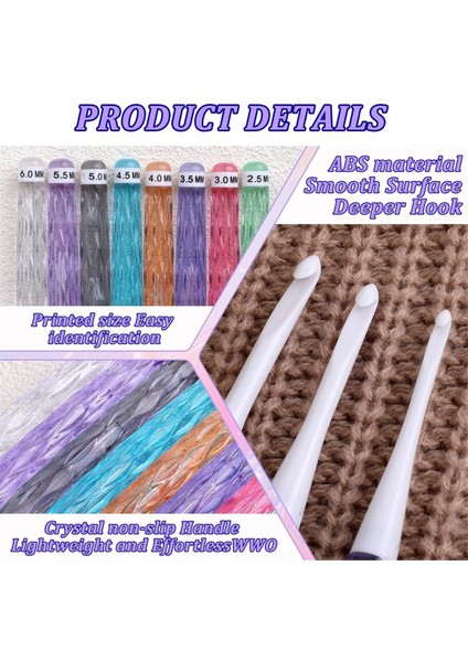 8 Adet Plastik Tığ Işi Kancalar Satır Içi Tığ Işi Kancalar Kaymaz Tığ Işi Kanca Tutamakları Örme Için Ergonomik Tığ Işi Kancalar (Yurt Dışından) indirimleri