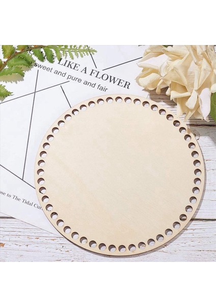 20 Adet 20 cm Ahşap Sepet Tabanı Delikli Dıy Örgü Için Daire Boş Ahşap Taban Tığ Işi Torba Alt Şekillendirici Zanaat (Yurt Dışından) modelleri