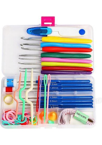 1 Set Ev Kullanım Dikiş Aracı Set Tığ Işi Kancalar Dikişler Örme Zanaat Kasa Tığ Işi (Yurt Dışından) modelleri