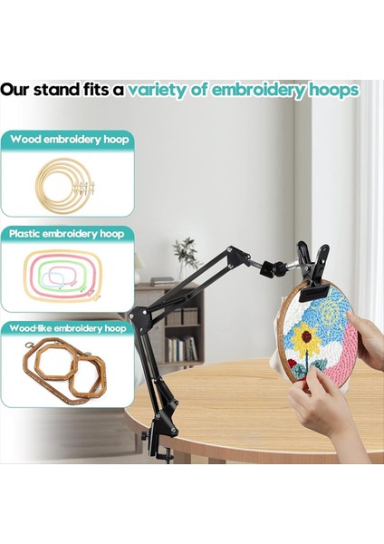 Nakış Çember Standı Katlanır Metal Nakış Çember Stand Diz Üstü Nakış Çember Iğne Işleri Için Uygun (Yurt Dışından) fırsatları