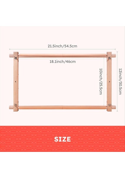 Ahşap Çapraz Sap Çerçeve Iğneli Nokta Nakış Goblen Scroll Kare Embroidery Goblen Kapitone Çerçeve Nakış Için (Yurt Dışından) fiyatları