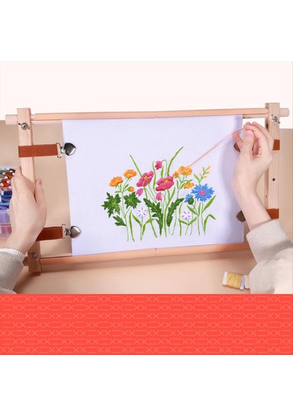 Ahşap Çapraz Sap Çerçeve Iğneli Nokta Nakış Goblen Scroll Kare Embroidery Goblen Kapitone Çerçeve Nakış Için (Yurt Dışından) modelleri