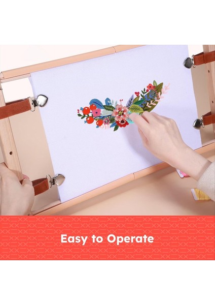 Ahşap Çapraz Sap Çerçeve Iğneli Nokta Nakış Goblen Scroll Kare Embroidery Goblen Kapitone Çerçeve Nakış Için (Yurt Dışından) indirimleri