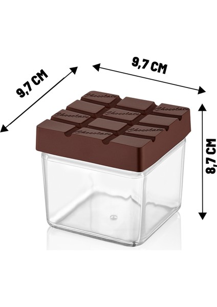 Bisküvi Çikolata Model Kapaklı Saklama Kabı Kuruyemiş Saklama Kutusu Akrilik Bpa Free -1 Adet fiyatları