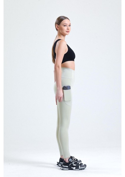 Taş Yüksek Bel Sıkılaştırıcı Toparlayıcı Push-up Çift Cepli Bilek Hizasında Spor Tayt fiyatları