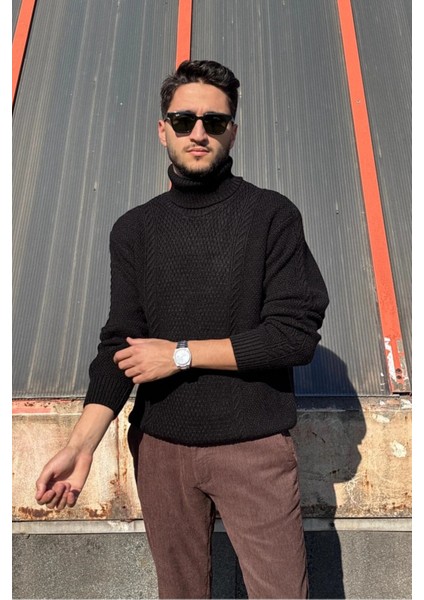 Erkek, Tam Balıkçı Yaka, Yünlü, Old Money Culture, Kazak PLTK16