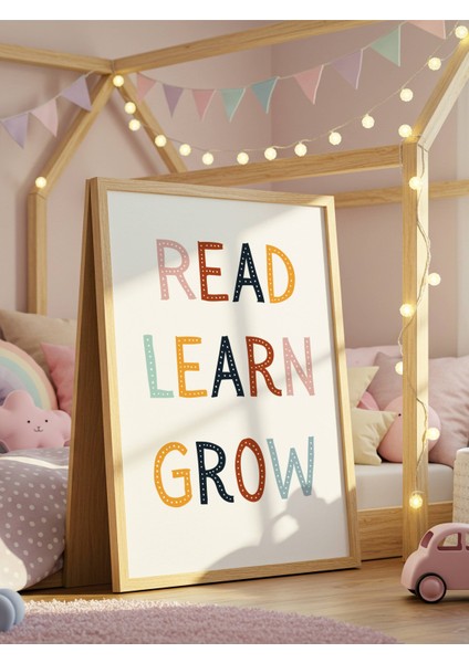 Read Learn Grow Dijital Baskı Poster V8 (Çerçevesiz) fiyatları