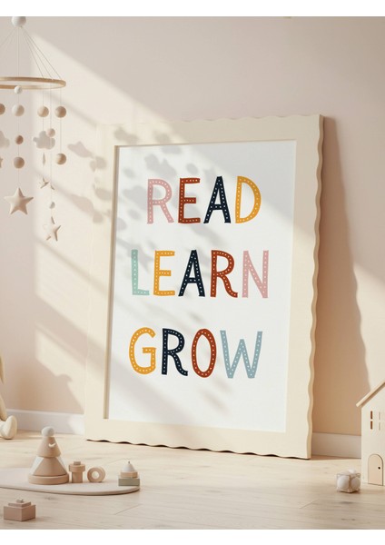 Read Learn Grow Dijital Baskı Poster V8 (Çerçevesiz) fırsatları