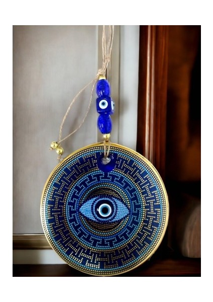 Renkli Noktalama Vurgulu Nazar Boncuklu Gözlü Duvar Süsü Renkli Duvar Dekoru fiyatları