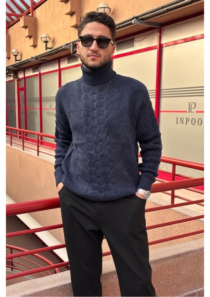 Erkek, Saç Örgü, Tam Balıkçı Yaka, Yünlü, Old Money Culture, Kazak PLTK13 modelleri