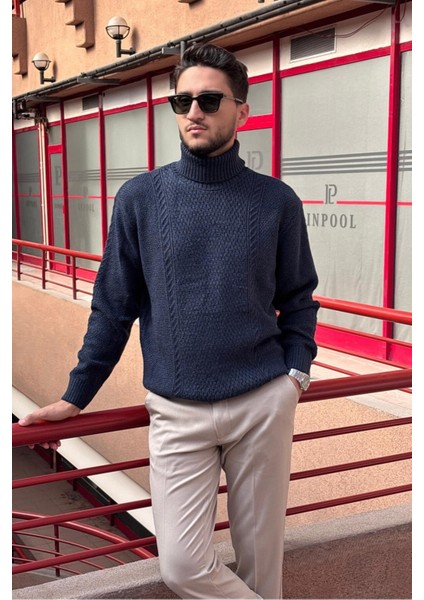 Erkek, Tam Balıkçı Yaka, Yünlü, Old Money Culture, Kazak PLTK16