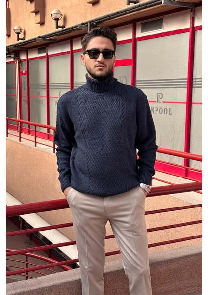 Erkek, Tam Balıkçı Yaka, Yünlü, Old Money Culture, Kazak PLTK16 modelleri