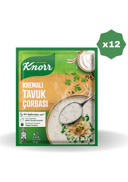 Kremalı Tavuk Çorbası - (12 Adet)