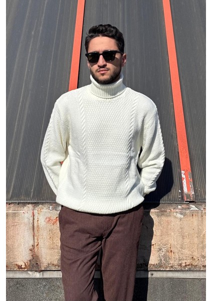 Erkek, Tam Balıkçı Yaka, Yünlü, Old Money Culture, Kazak PLTK16